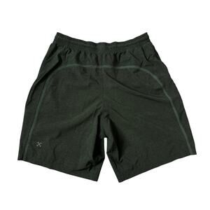 Lululemon Pace Breaker Green Athletic Shorts Mens Stretch Running Size Medium
